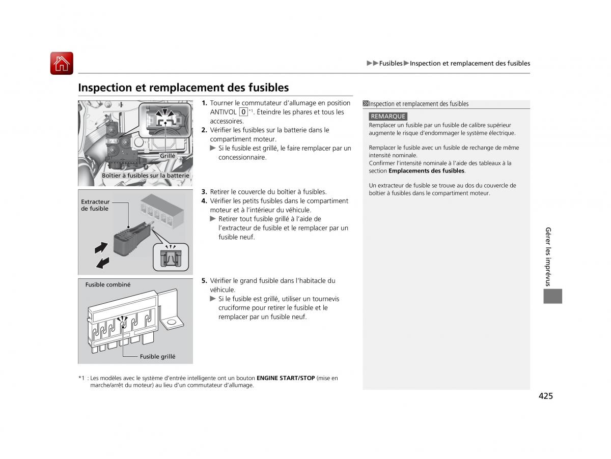 Honda Jazz III 3 manuel du proprietaire / page 426