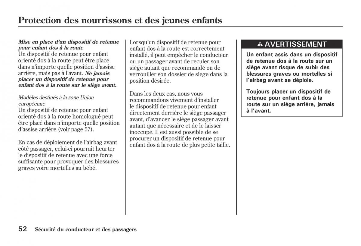 Honda Jazz II 2 hybrid manuel du proprietaire / page 59