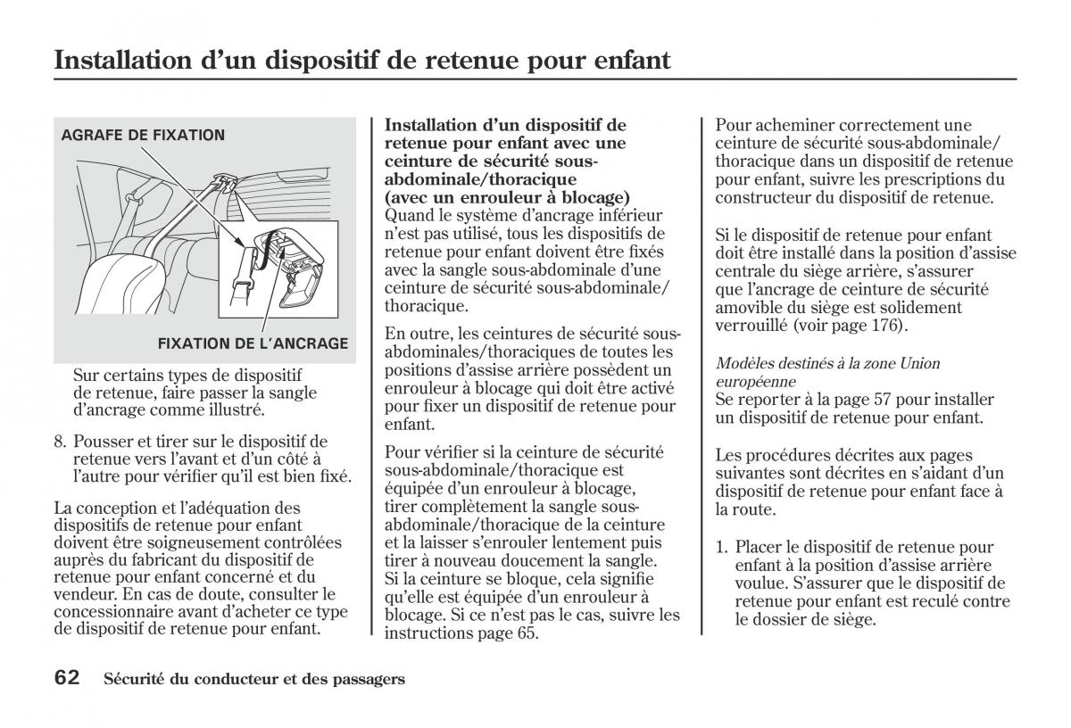 Honda Jazz II 2 hybrid manuel du proprietaire / page 69