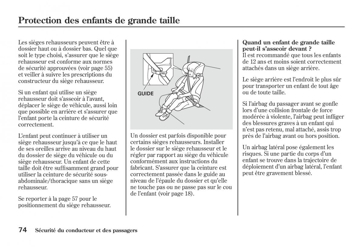 Honda Jazz II 2 hybrid manuel du proprietaire / page 81