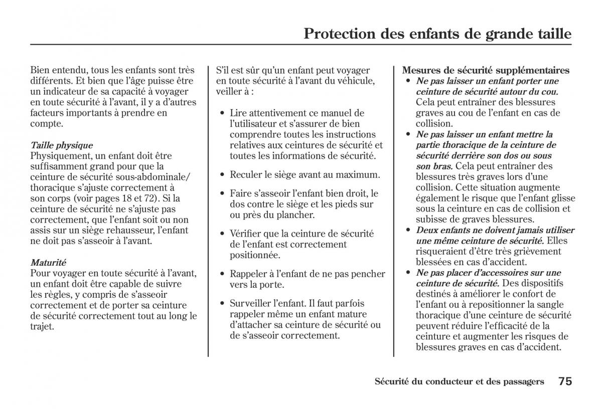 Honda Jazz II 2 hybrid manuel du proprietaire / page 82