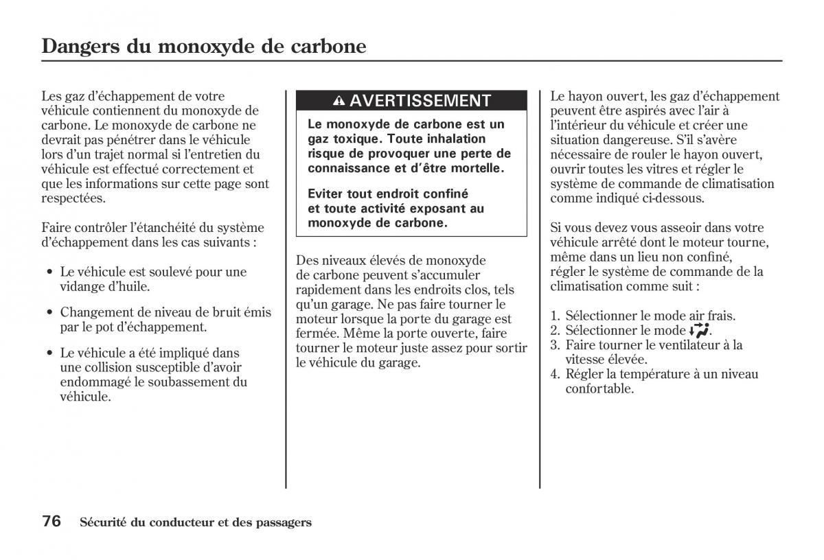 Honda Jazz II 2 hybrid manuel du proprietaire / page 83