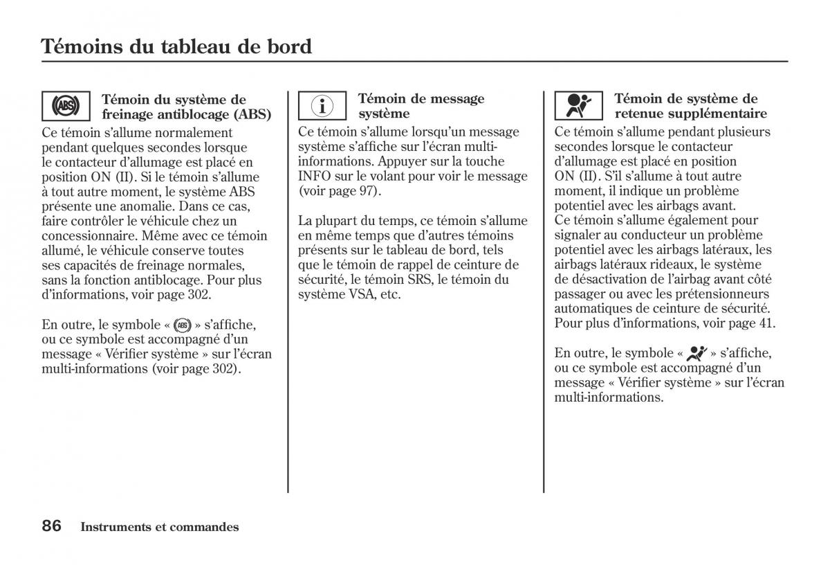 Honda Jazz II 2 hybrid manuel du proprietaire / page 93