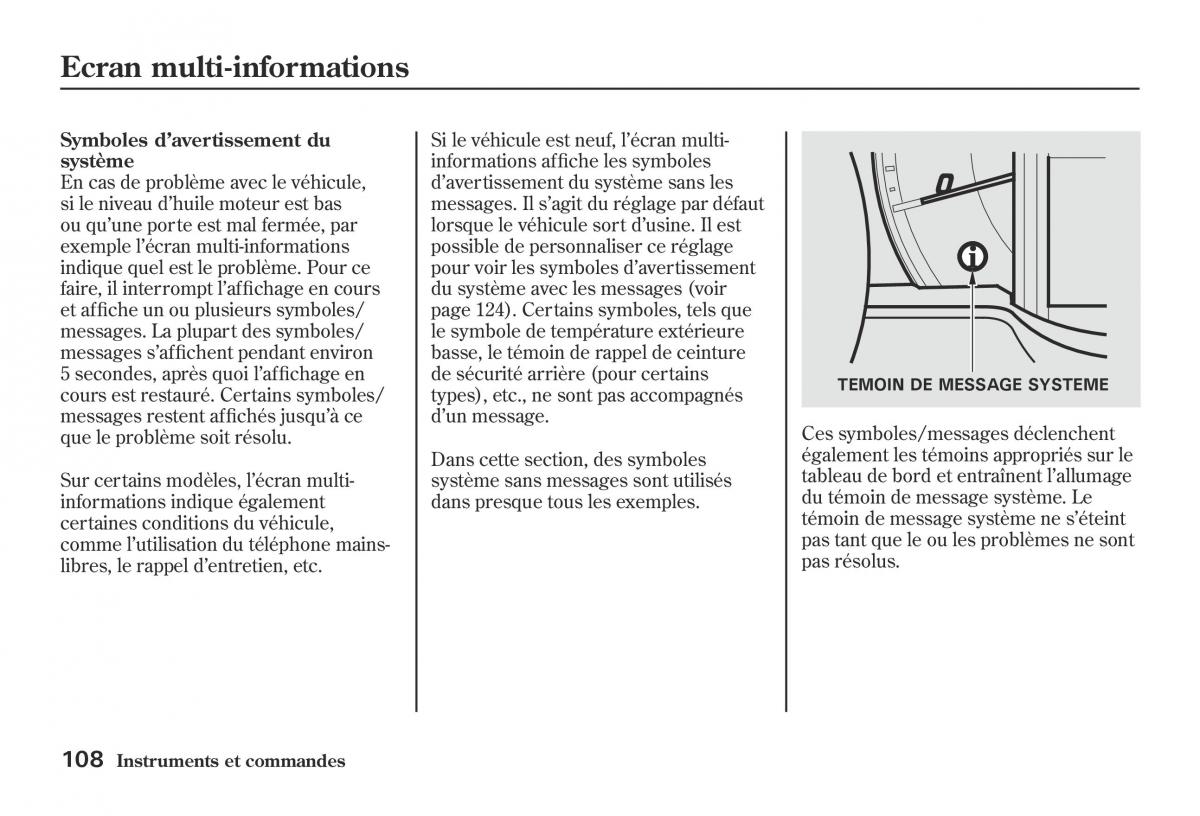 Honda Jazz II 2 hybrid manuel du proprietaire / page 115