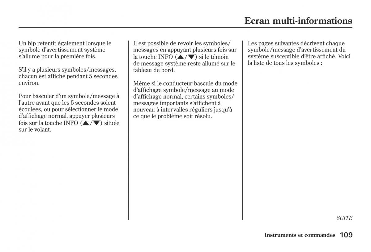 Honda Jazz II 2 hybrid manuel du proprietaire / page 116