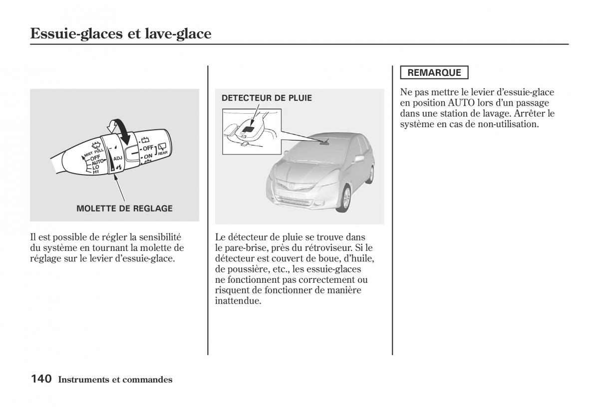 Honda Jazz II 2 hybrid manuel du proprietaire / page 147