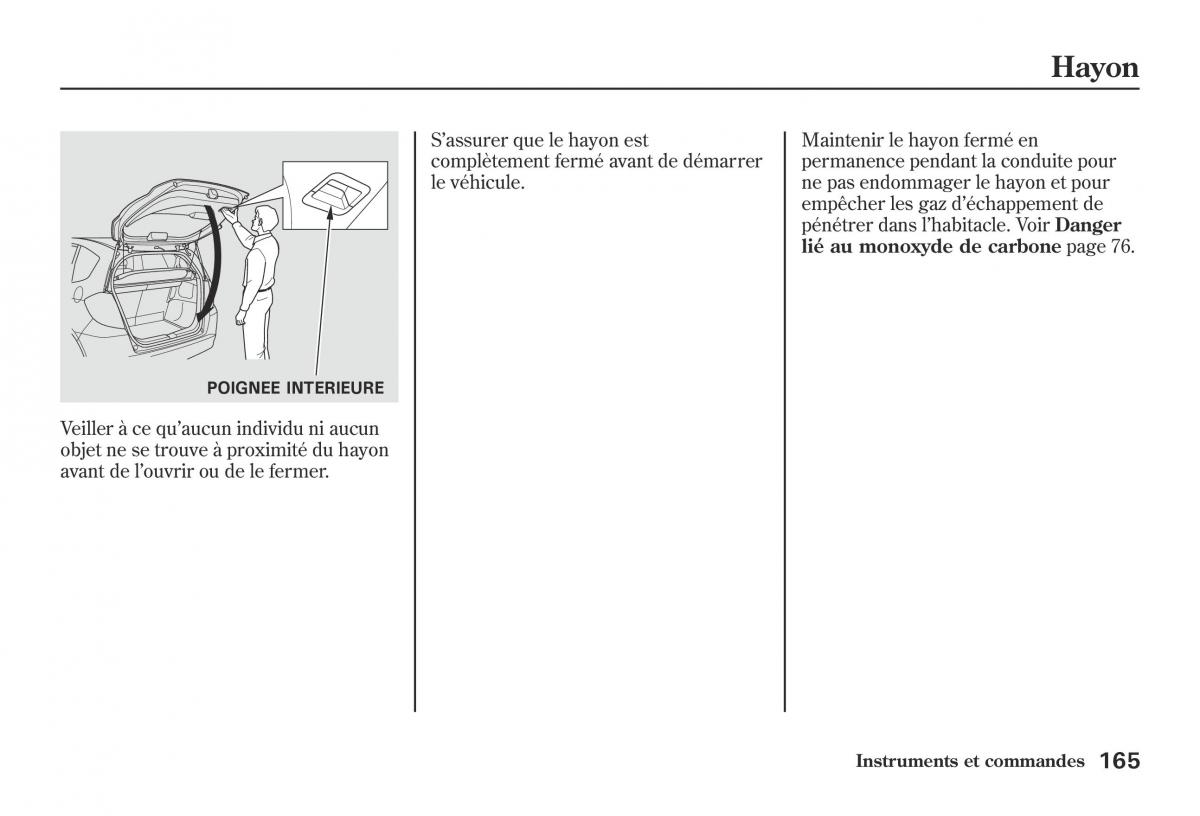 Honda Jazz II 2 hybrid manuel du proprietaire / page 172