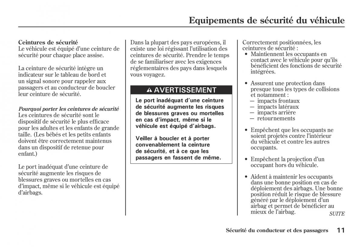 Honda Jazz II 2 hybrid manuel du proprietaire / page 18