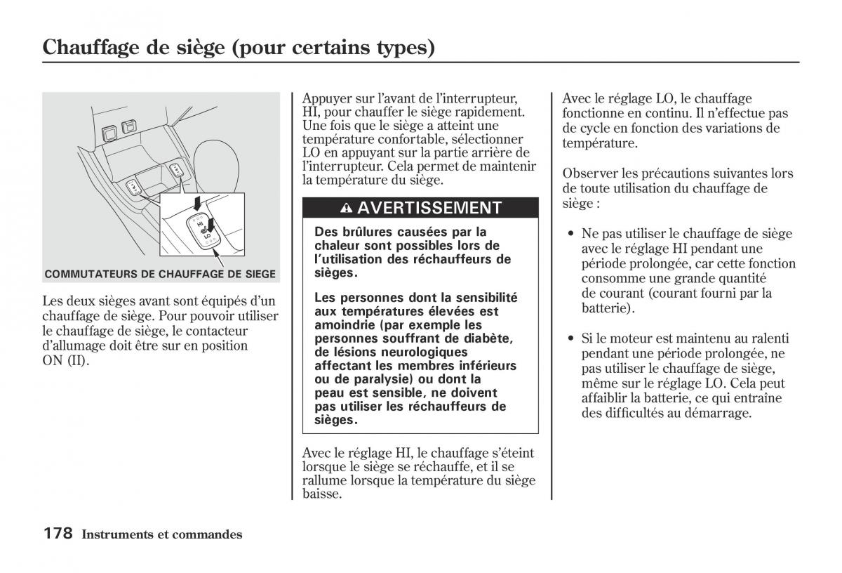 Honda Jazz II 2 hybrid manuel du proprietaire / page 185