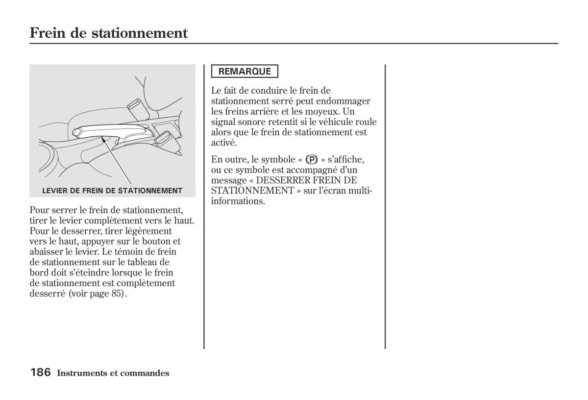 Honda Jazz II 2 hybrid manuel du proprietaire / page 193