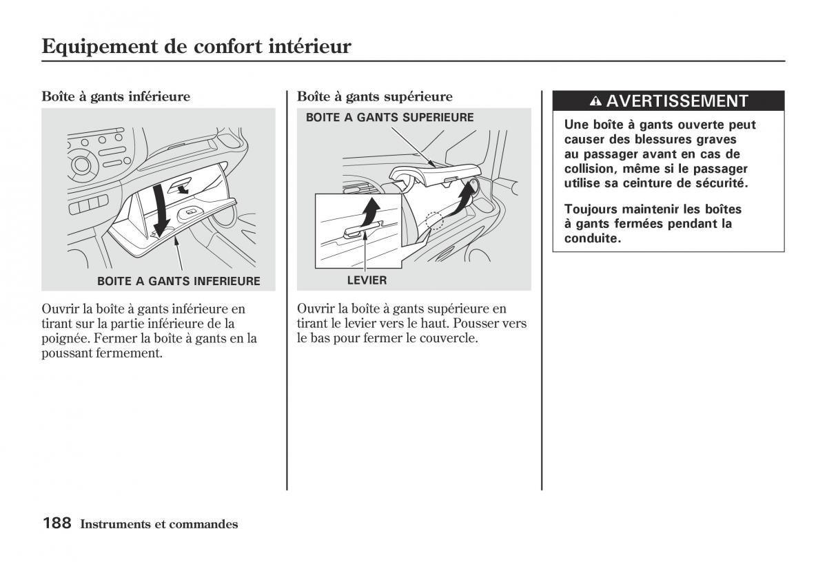 Honda Jazz II 2 hybrid manuel du proprietaire / page 195