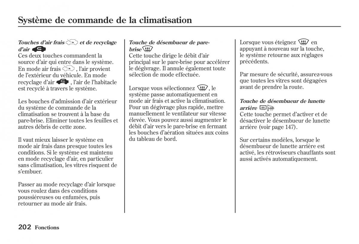 Honda Jazz II 2 hybrid manuel du proprietaire / page 209