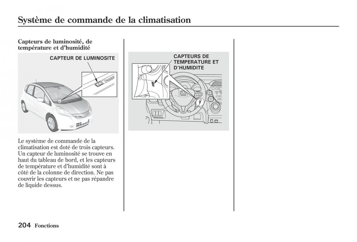 Honda Jazz II 2 hybrid manuel du proprietaire / page 211