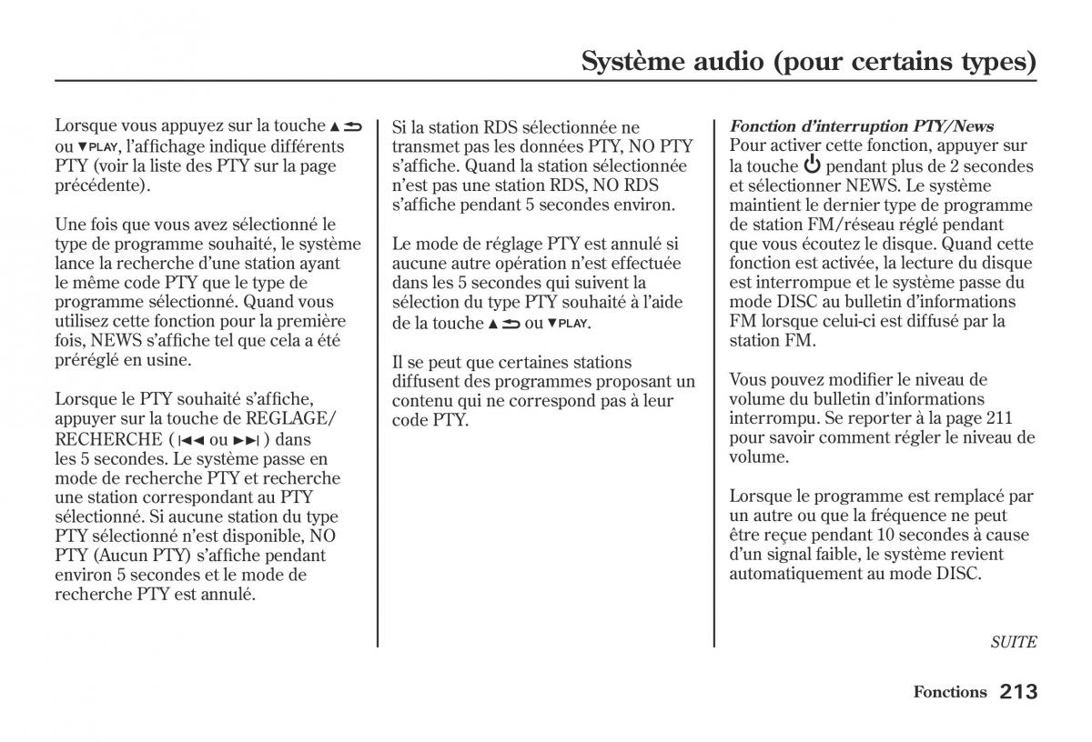 Honda Jazz II 2 hybrid manuel du proprietaire / page 220