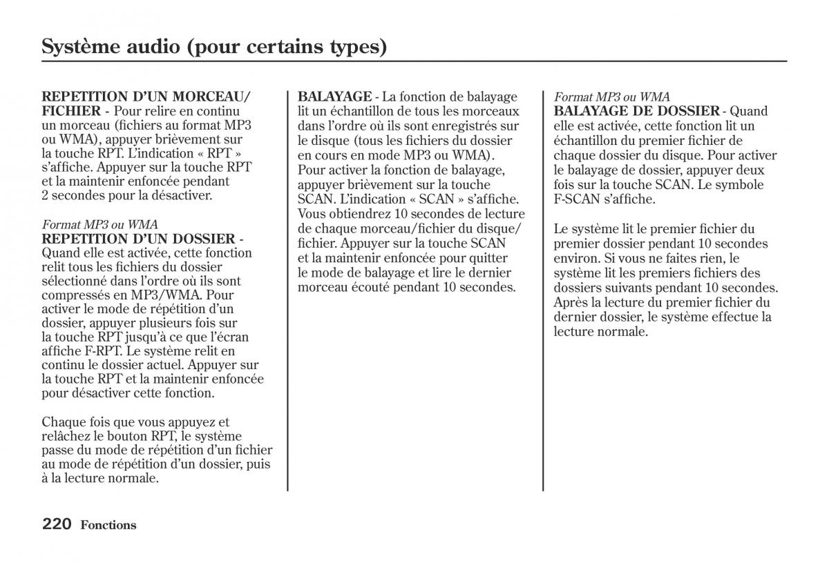 Honda Jazz II 2 hybrid manuel du proprietaire / page 227