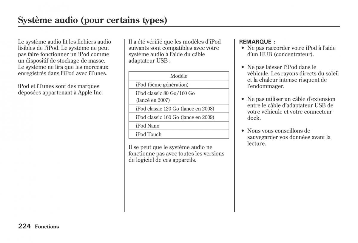 Honda Jazz II 2 hybrid manuel du proprietaire / page 231