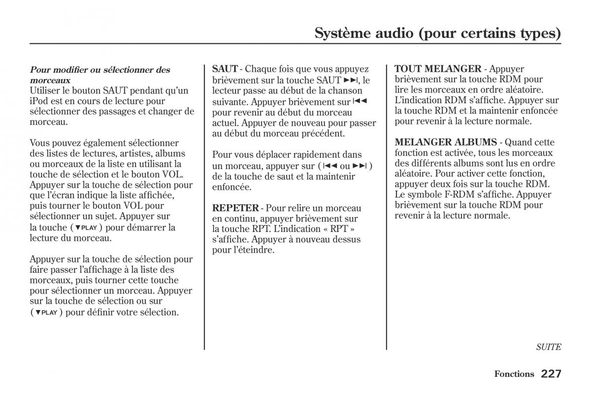 Honda Jazz II 2 hybrid manuel du proprietaire / page 234