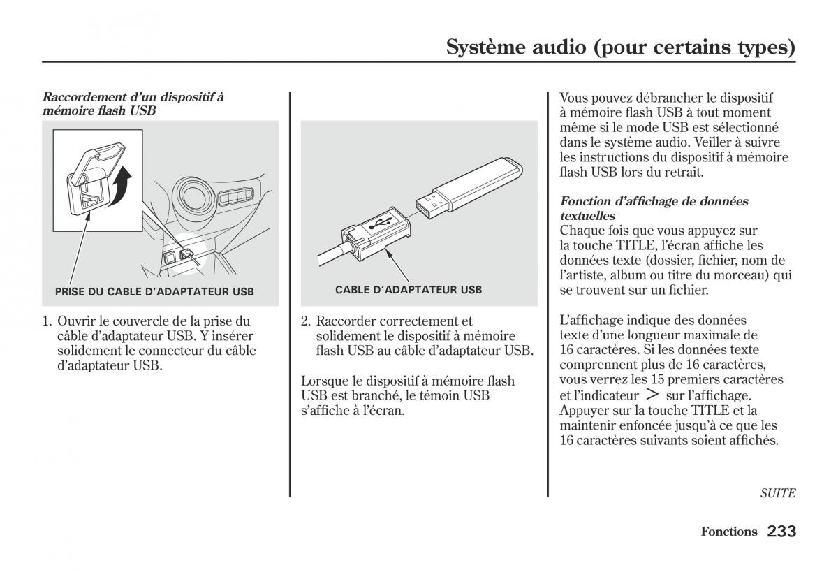 Honda Jazz II 2 hybrid manuel du proprietaire / page 240