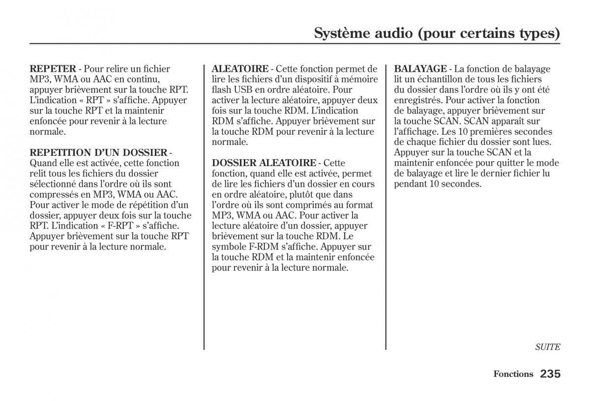 Honda Jazz II 2 hybrid manuel du proprietaire / page 242