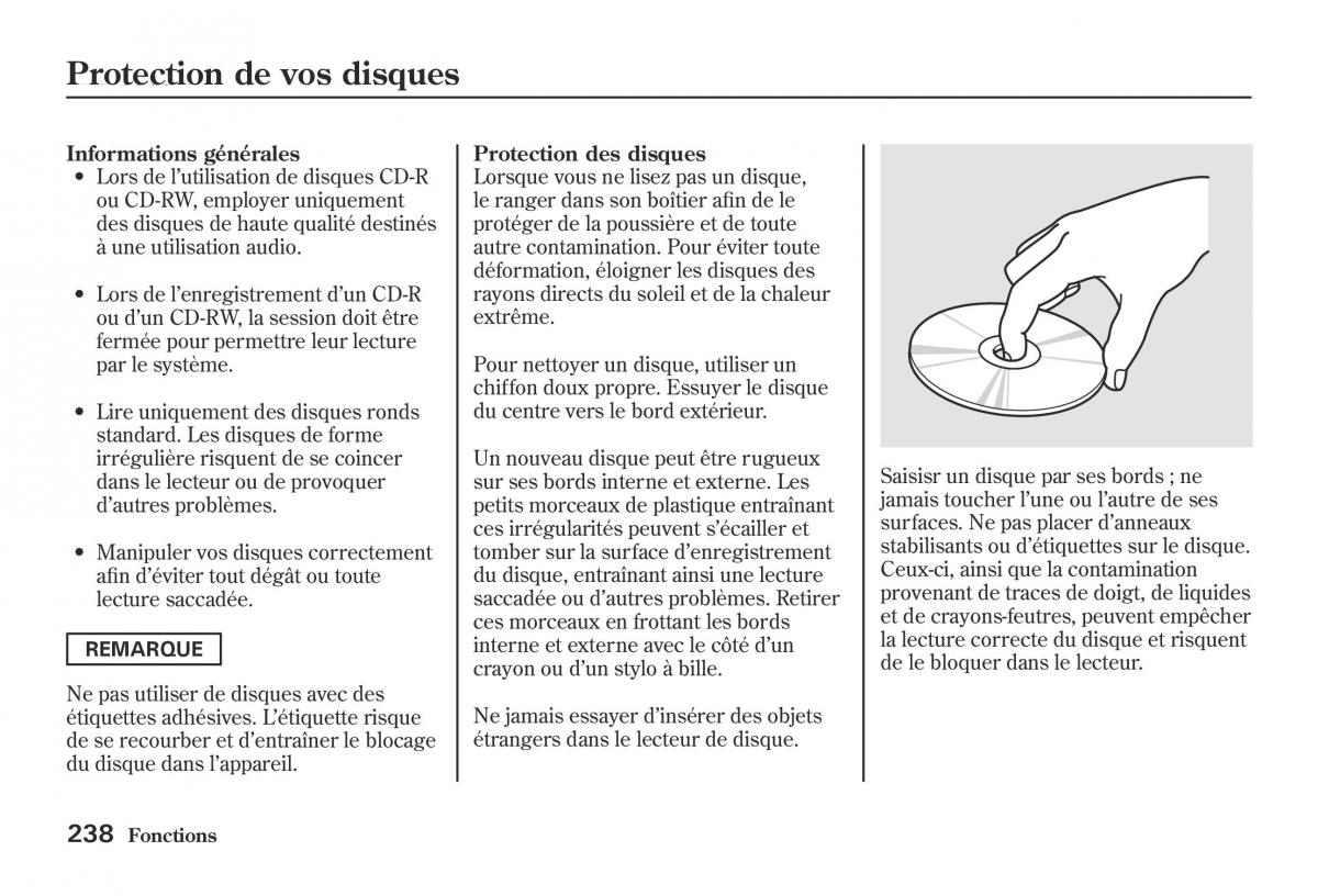 Honda Jazz II 2 hybrid manuel du proprietaire / page 245