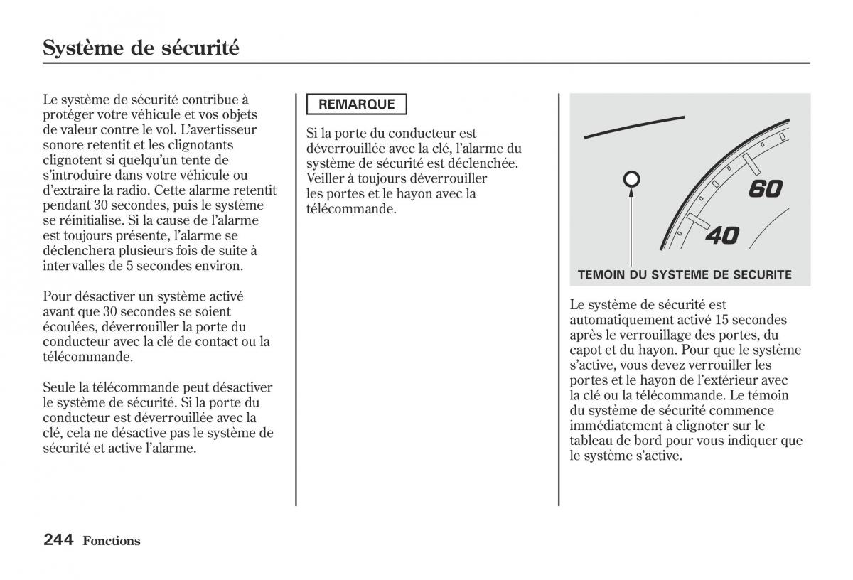 Honda Jazz II 2 hybrid manuel du proprietaire / page 251