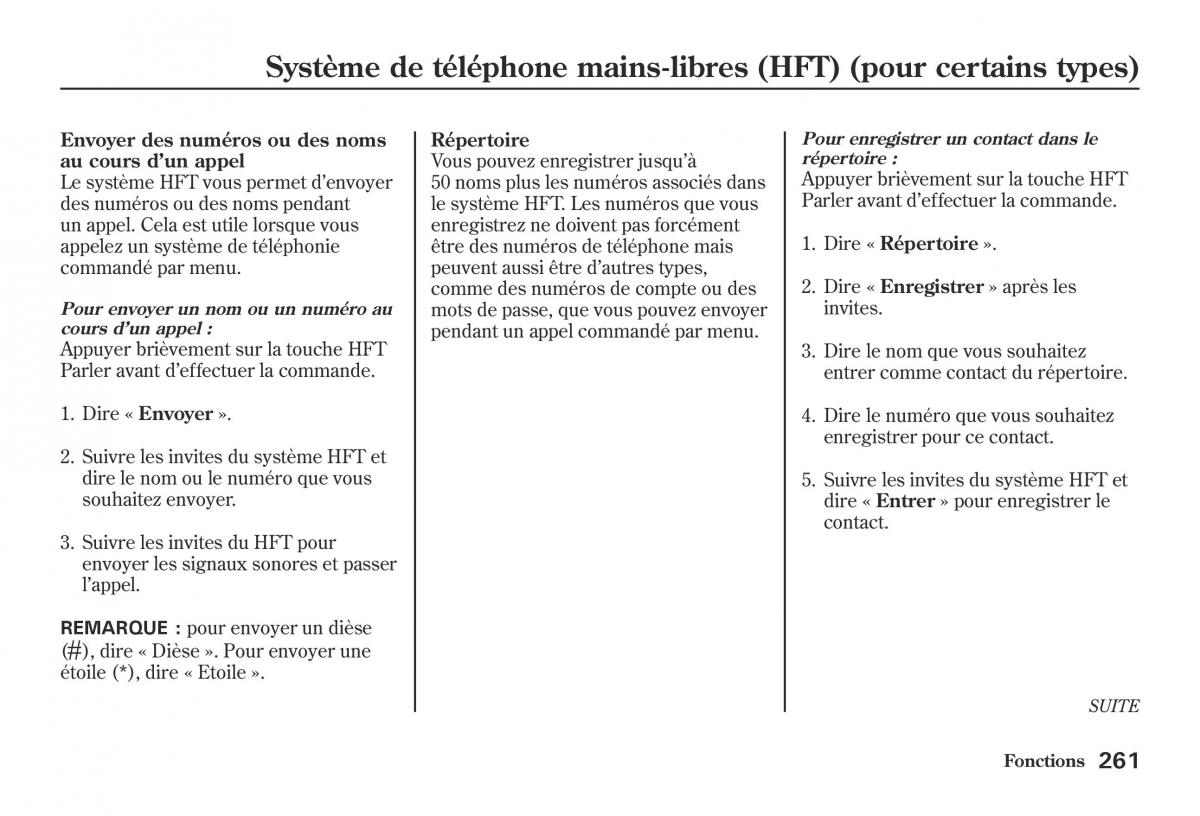 Honda Jazz II 2 hybrid manuel du proprietaire / page 268