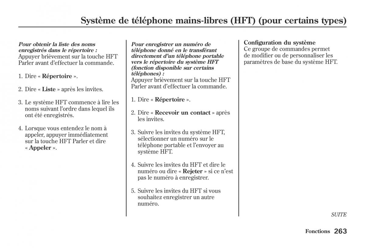 Honda Jazz II 2 hybrid manuel du proprietaire / page 270