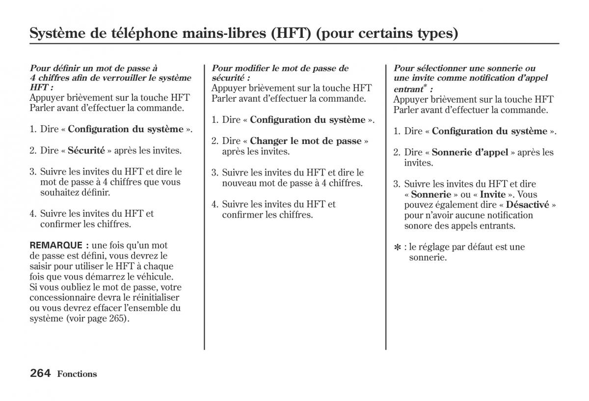 Honda Jazz II 2 hybrid manuel du proprietaire / page 271