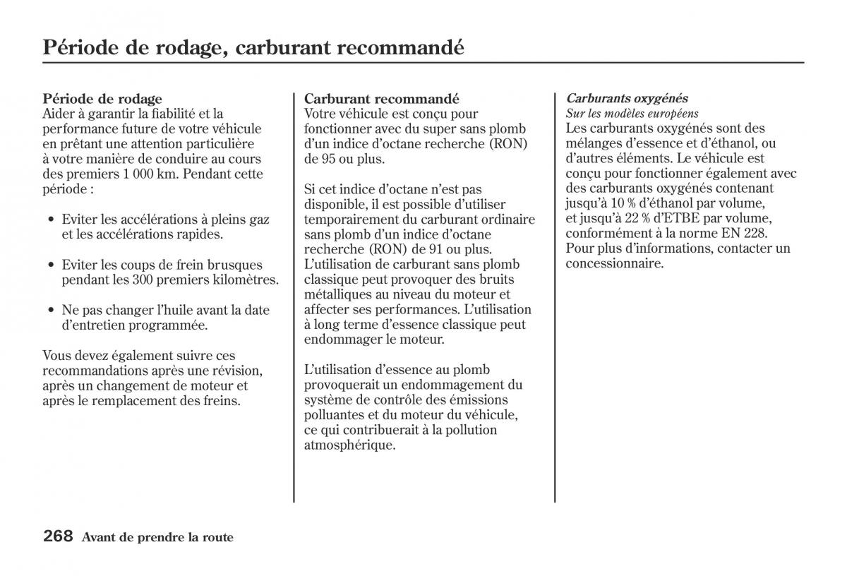 Honda Jazz II 2 hybrid manuel du proprietaire / page 275