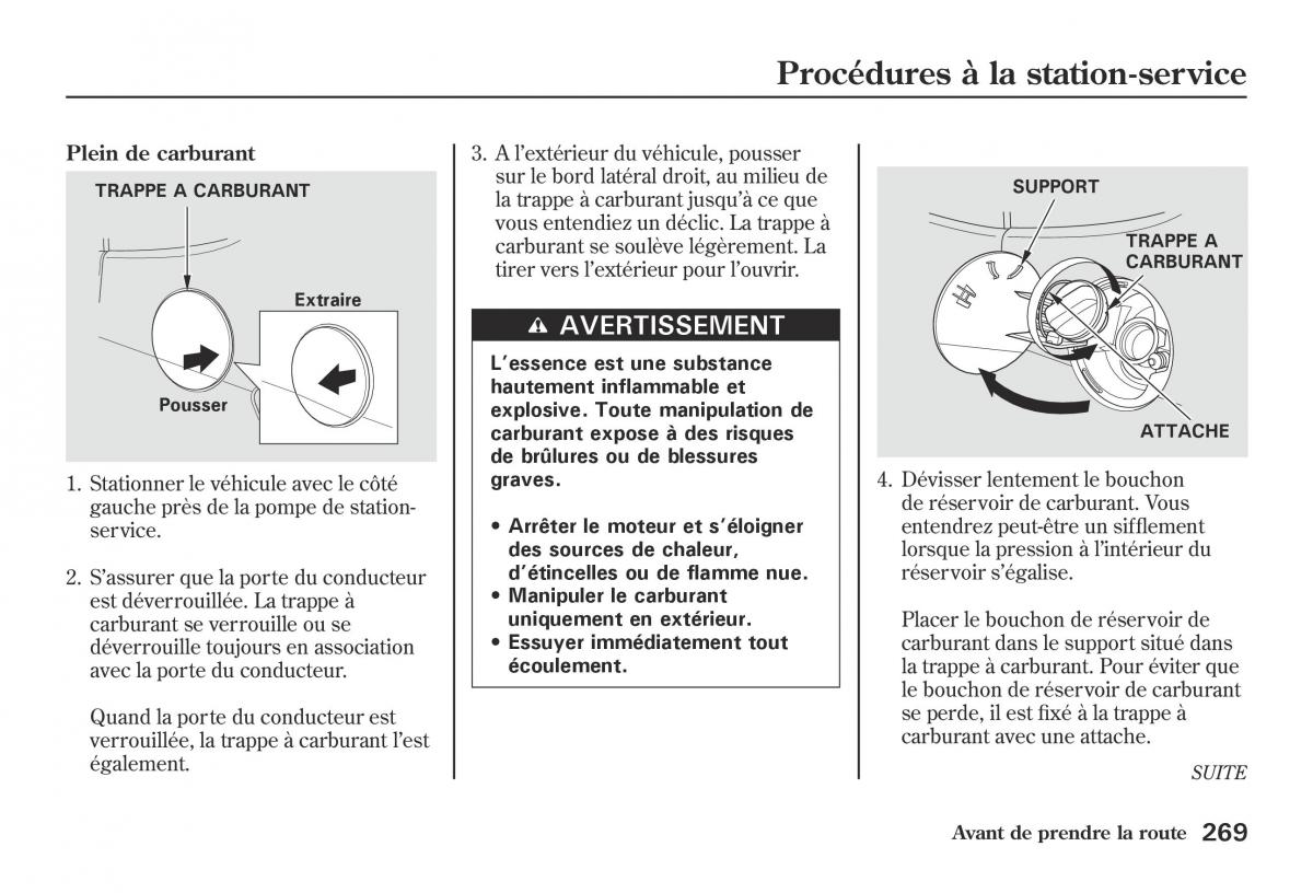 Honda Jazz II 2 hybrid manuel du proprietaire / page 276