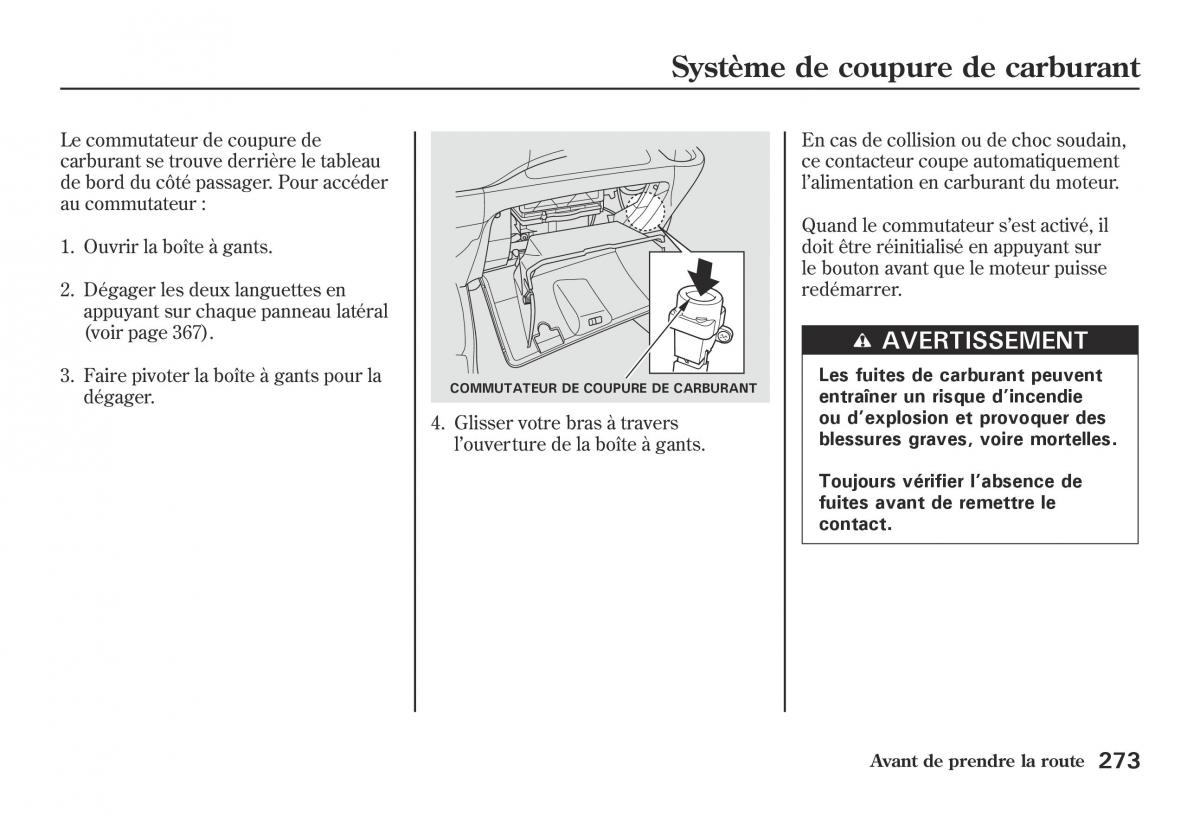 Honda Jazz II 2 hybrid manuel du proprietaire / page 280