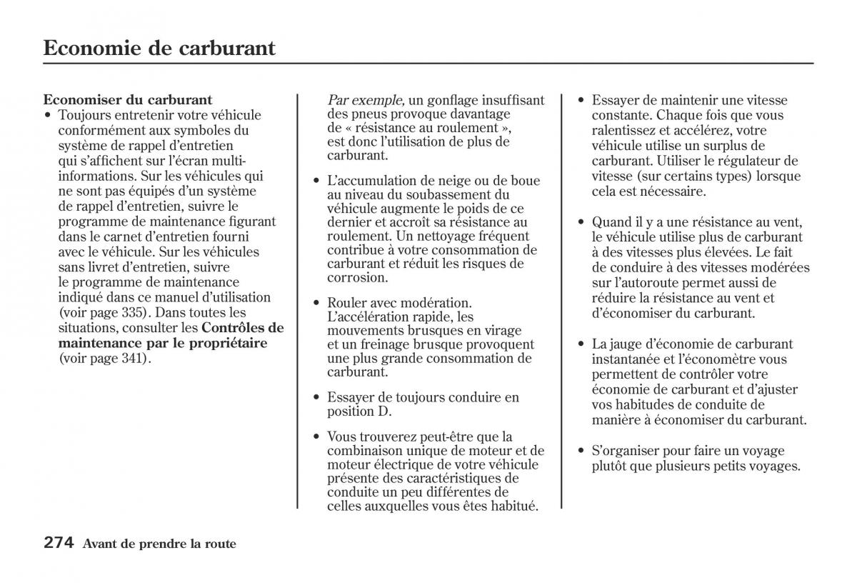 Honda Jazz II 2 hybrid manuel du proprietaire / page 281