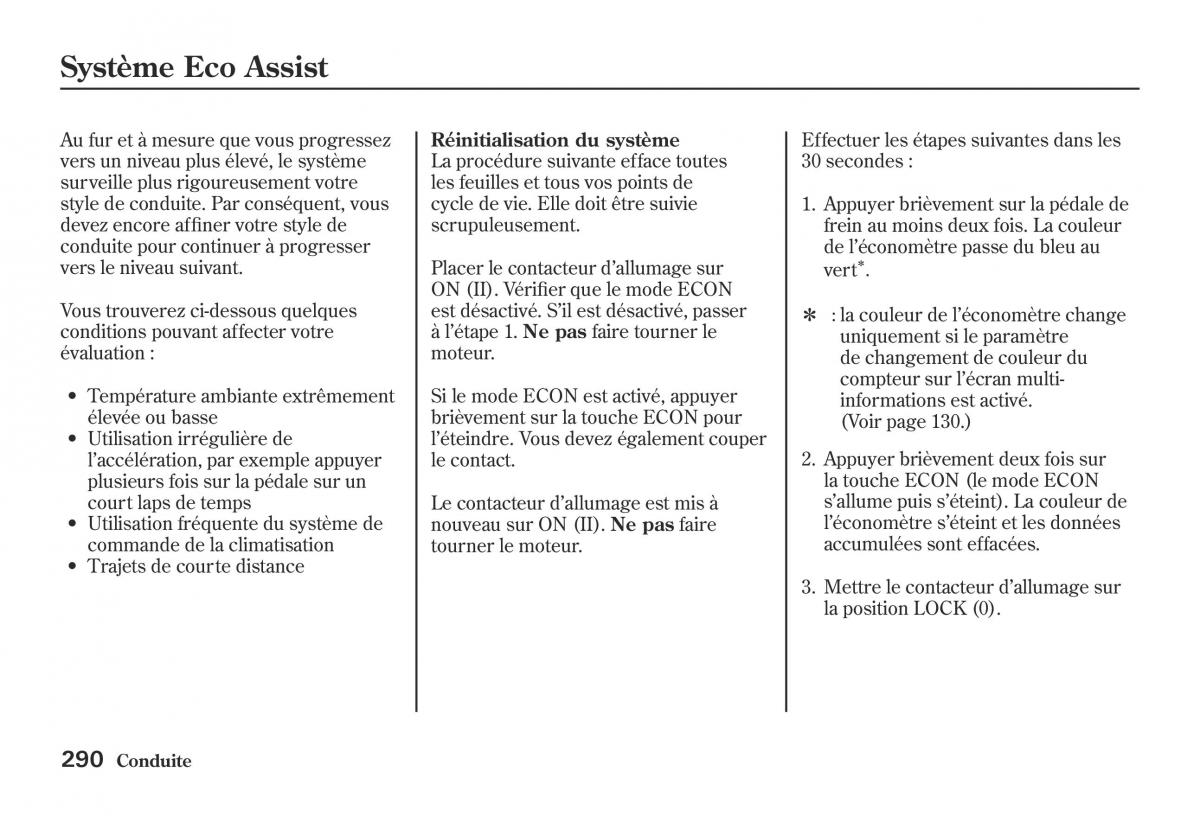 Honda Jazz II 2 hybrid manuel du proprietaire / page 297