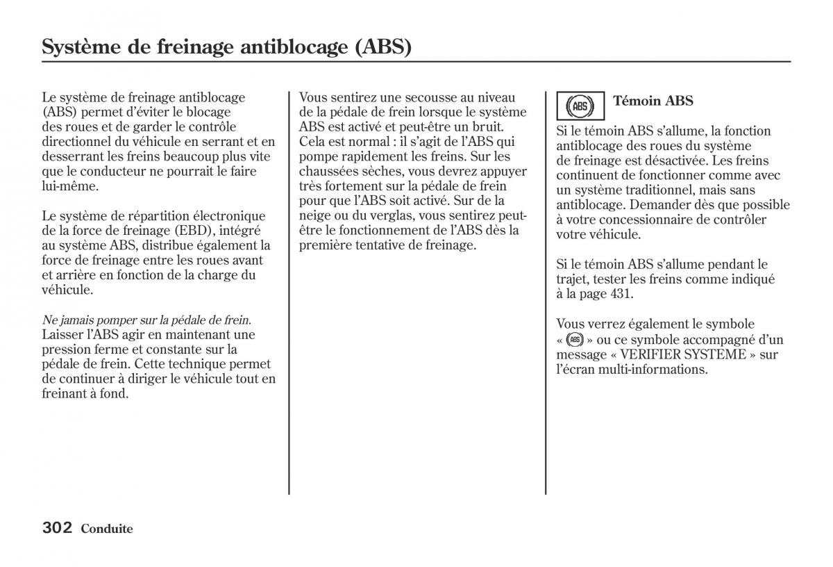 Honda Jazz II 2 hybrid manuel du proprietaire / page 309