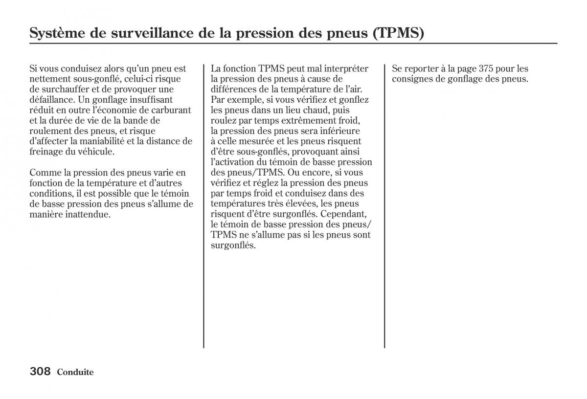 Honda Jazz II 2 hybrid manuel du proprietaire / page 315