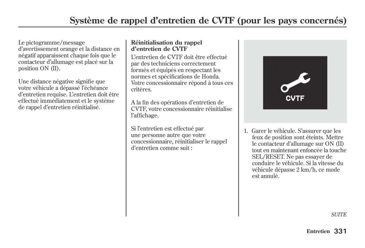 Honda Jazz II 2 hybrid manuel du proprietaire / page 338