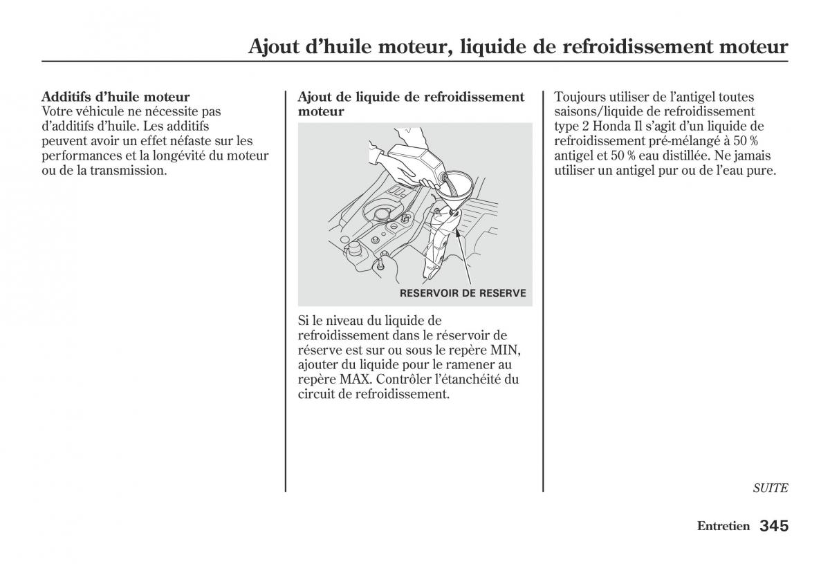 Honda Jazz II 2 hybrid manuel du proprietaire / page 352