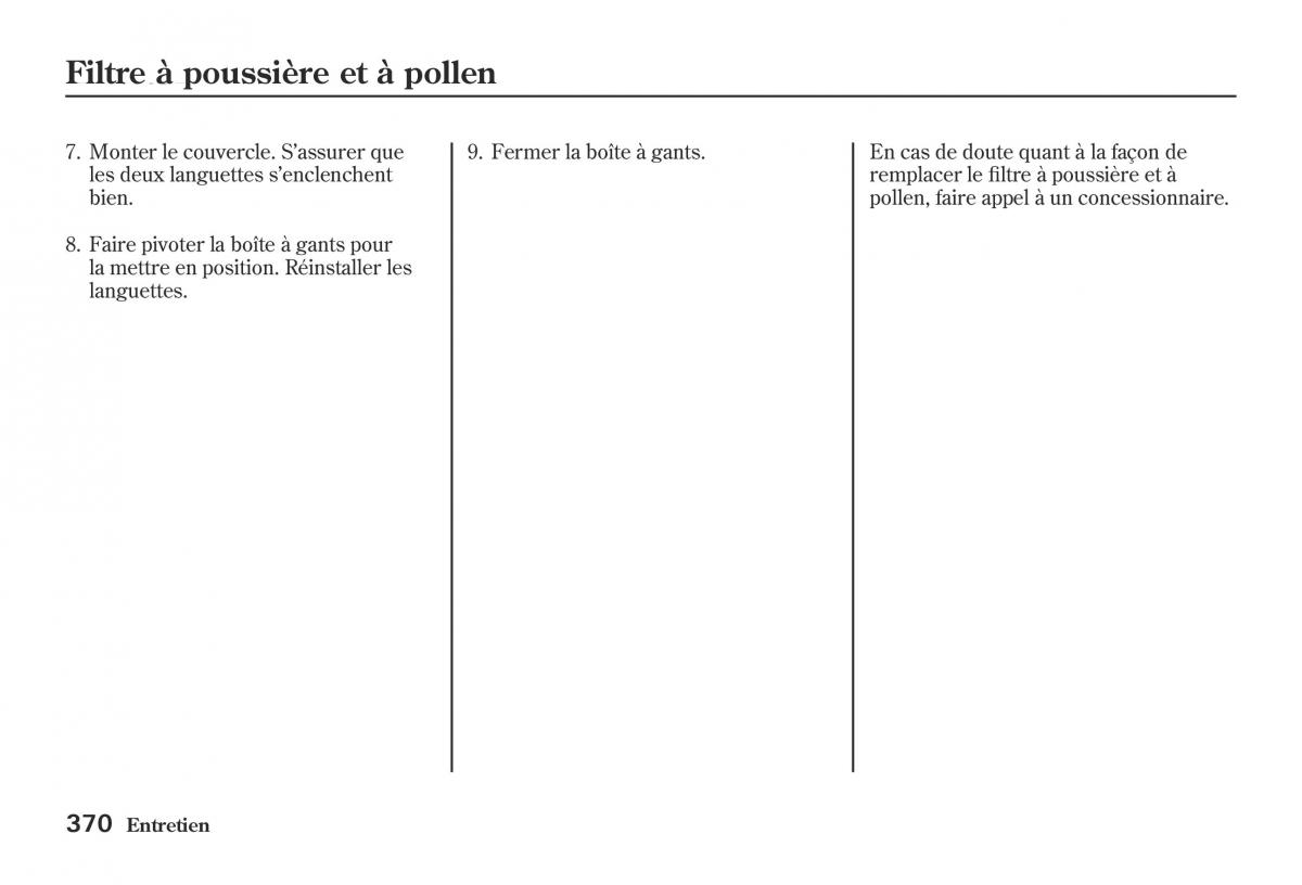 Honda Jazz II 2 hybrid manuel du proprietaire / page 377