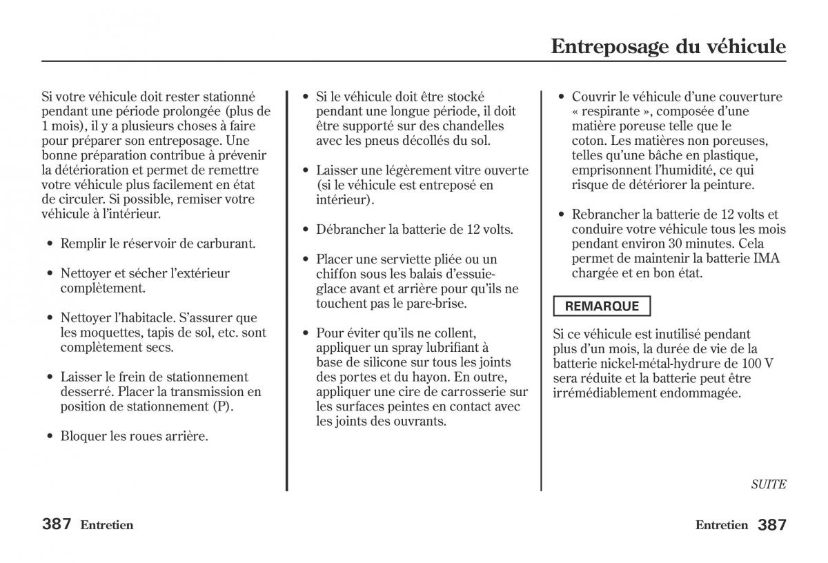 Honda Jazz II 2 hybrid manuel du proprietaire / page 394