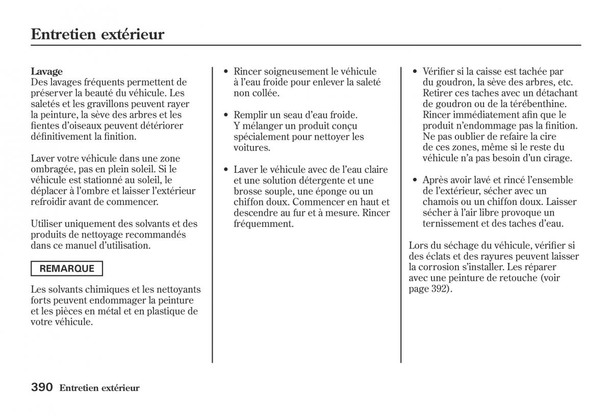 Honda Jazz II 2 hybrid manuel du proprietaire / page 397