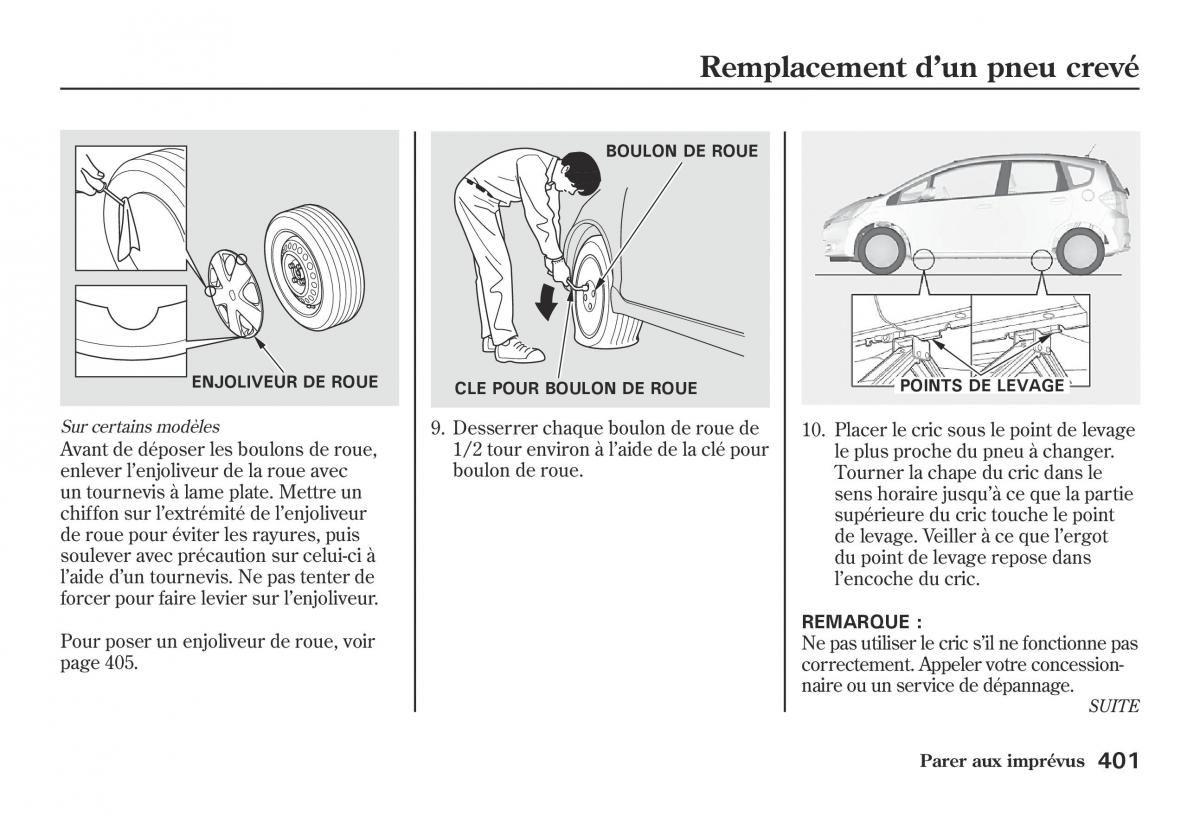 Honda Jazz II 2 hybrid manuel du proprietaire / page 408