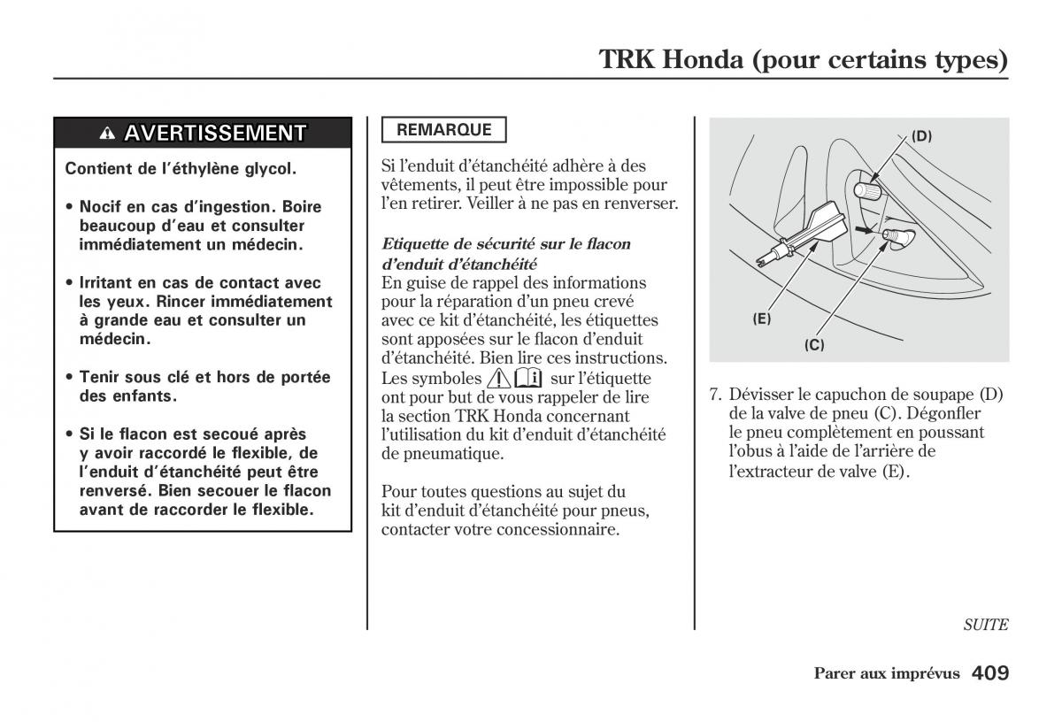 Honda Jazz II 2 hybrid manuel du proprietaire / page 416