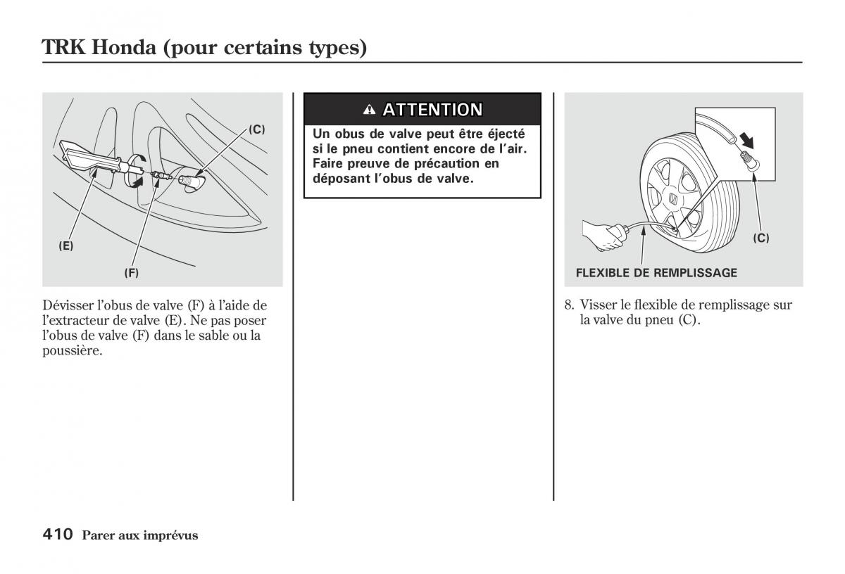 Honda Jazz II 2 hybrid manuel du proprietaire / page 417