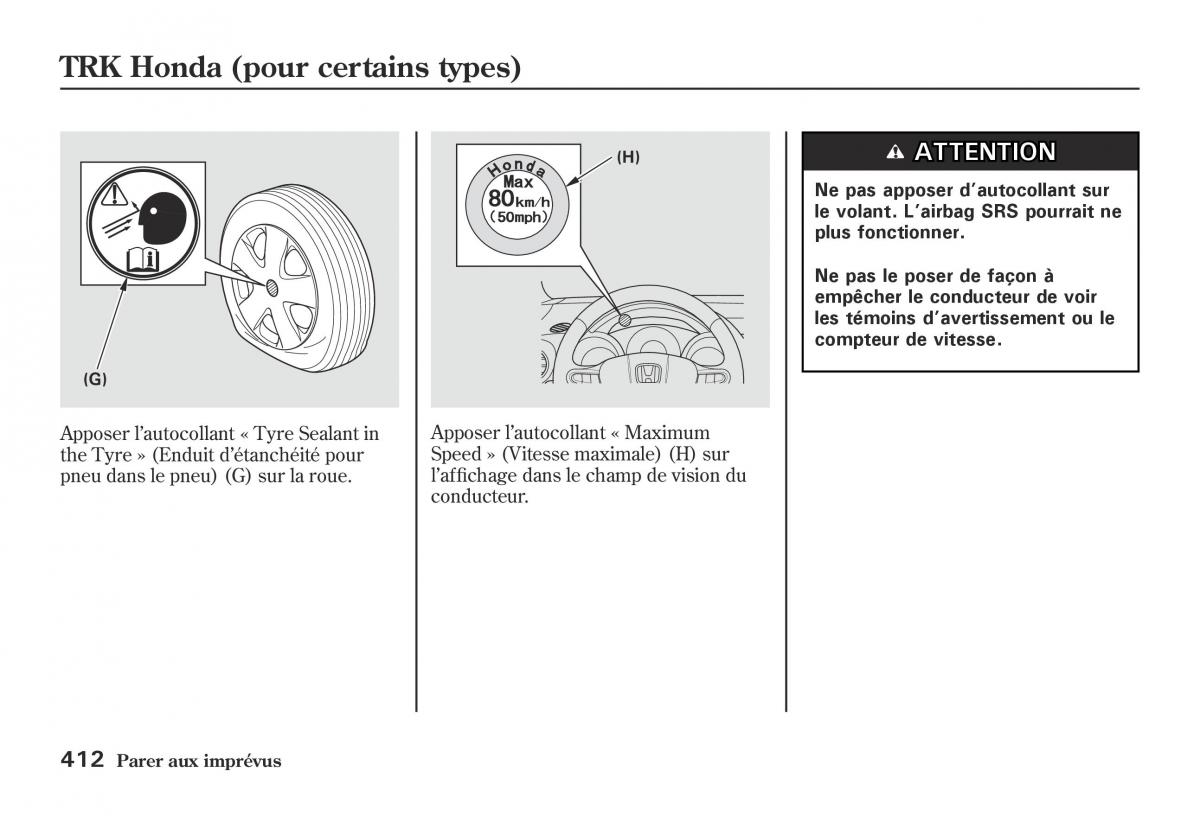 Honda Jazz II 2 hybrid manuel du proprietaire / page 419