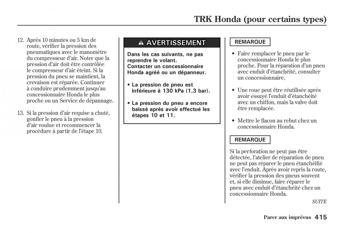 Honda Jazz II 2 hybrid manuel du proprietaire / page 422