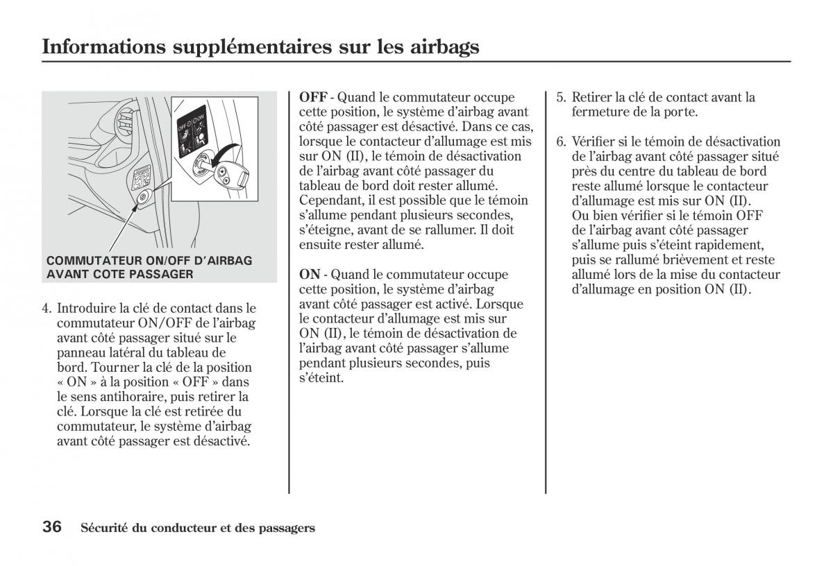 Honda Jazz II 2 hybrid manuel du proprietaire / page 43