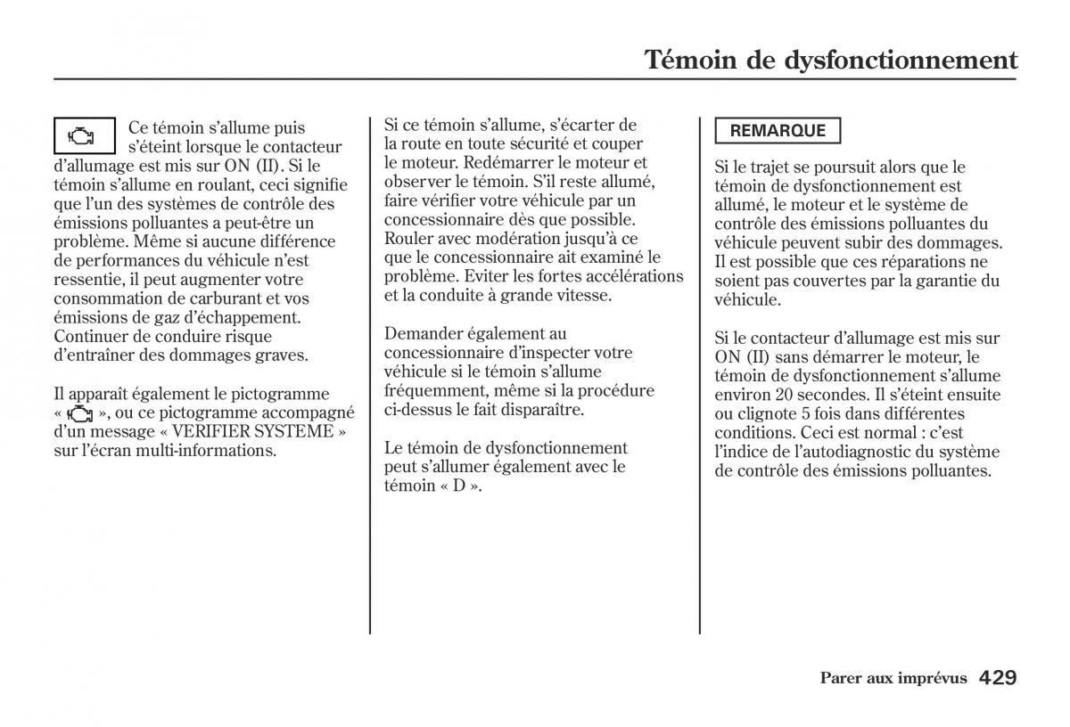 Honda Jazz II 2 hybrid manuel du proprietaire / page 436