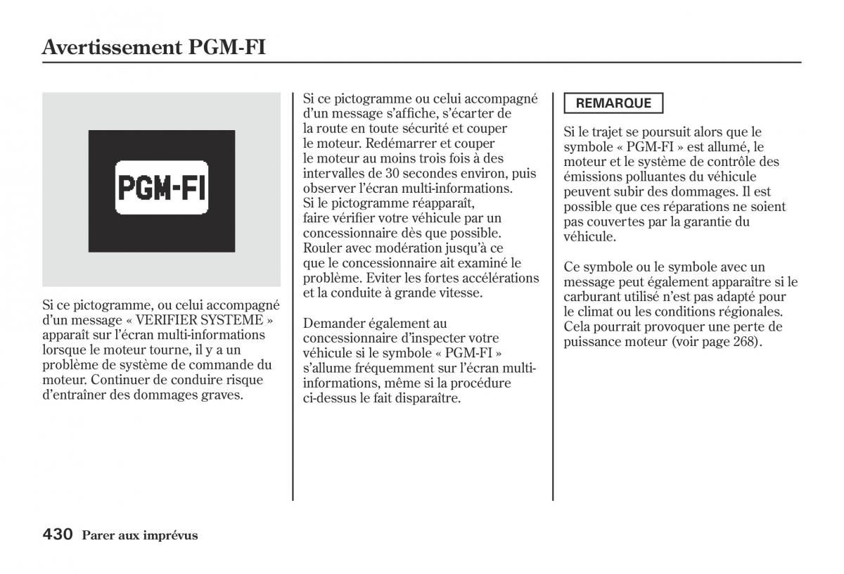 Honda Jazz II 2 hybrid manuel du proprietaire / page 437