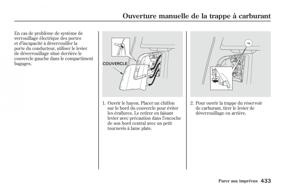 Honda Jazz II 2 hybrid manuel du proprietaire / page 440