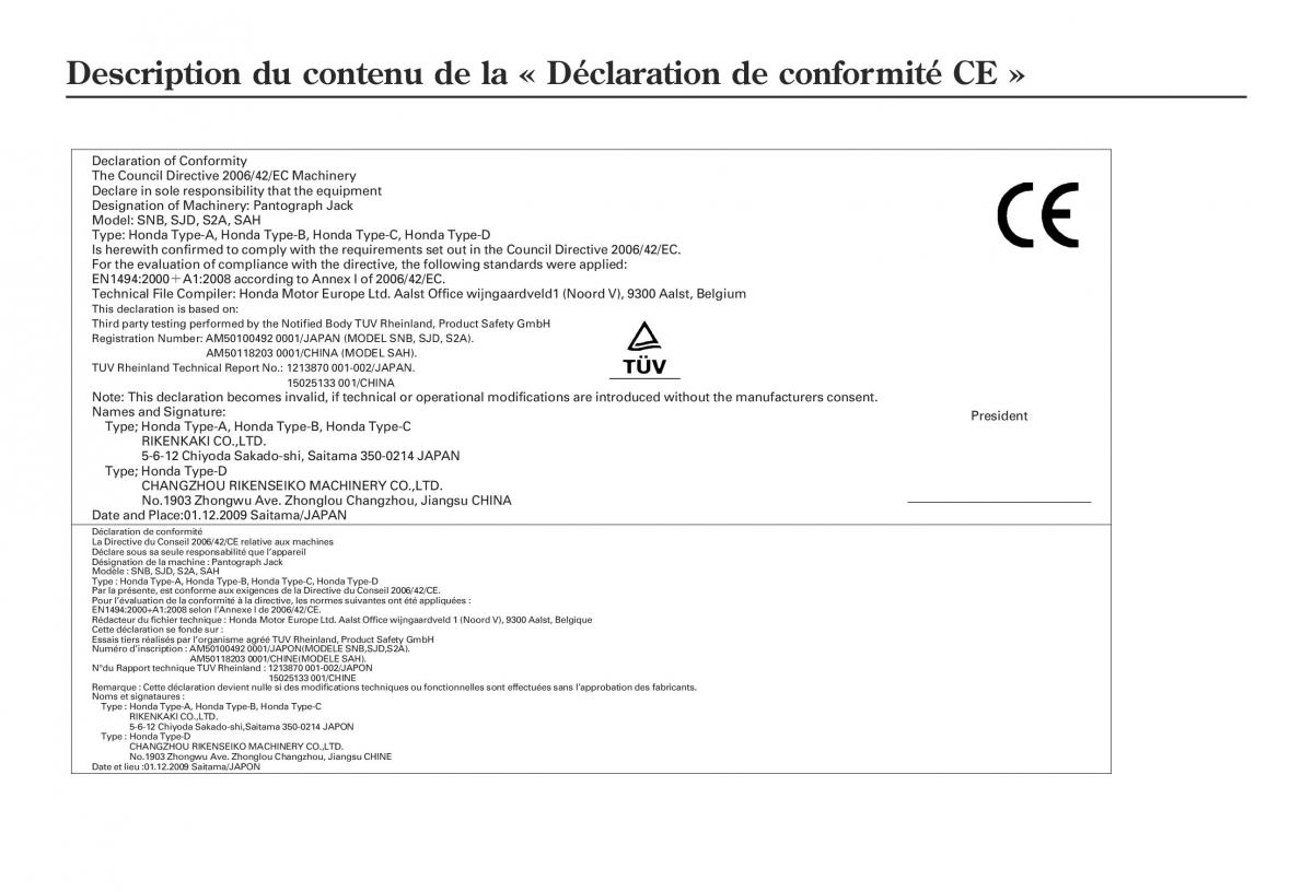 Honda Jazz II 2 hybrid manuel du proprietaire / page 470